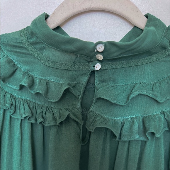 Altard State Green Ruffle Blouse - Picture 4 of 5